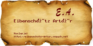 Eibenschütz Artúr névjegykártya